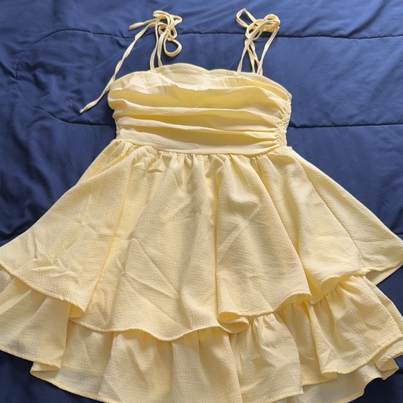 Yellow Ruffled Sundress - Picture 1 of 1